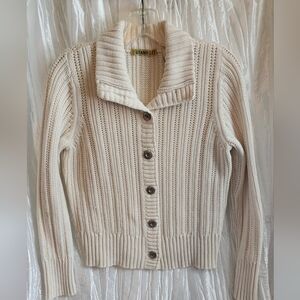Stamp 10 Women's Cream Cardigan Sweater